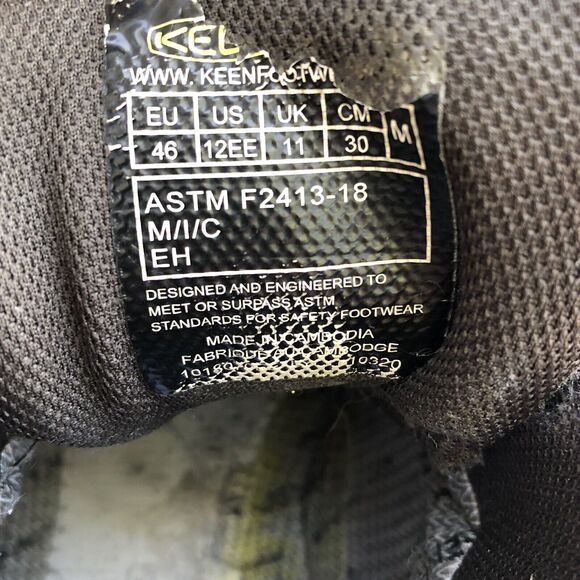 KEEN Utility Lansing Mid Waterproof Steel Toe Work Boots Men’s Sz 12EE No Insole - Picture 11 of 11